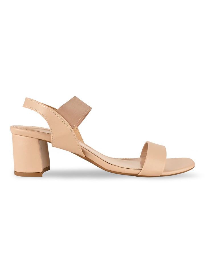 Rocia By Regal Beige Women Block Heel Sandals