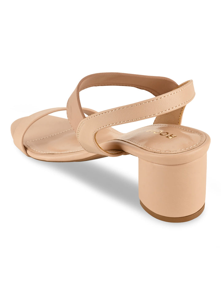 Rocia By Regal Beige Women Block Heel Sandals