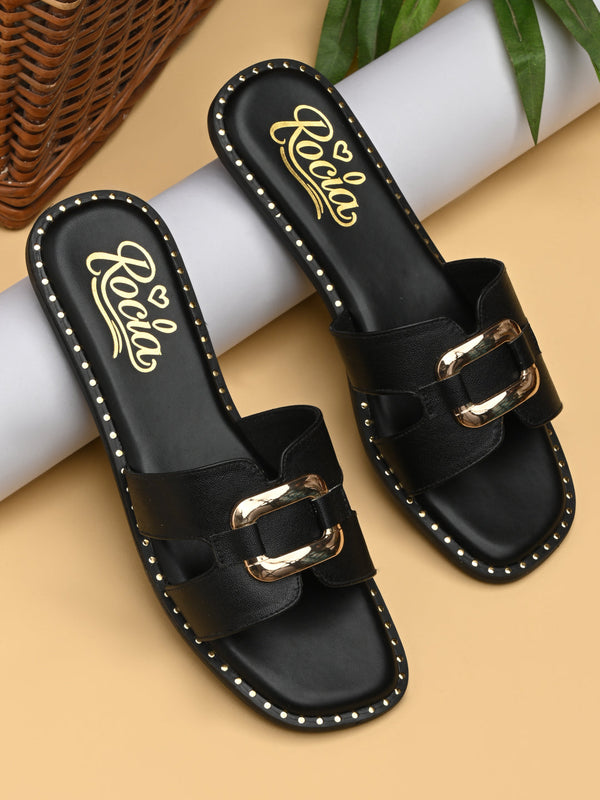 Rocia By Regal Black Women Stylish Flats