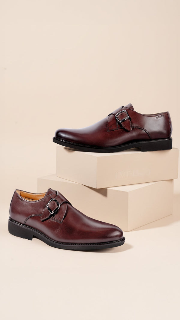 Imperio By Regal Tan Mens Xlite Leather Double Monks