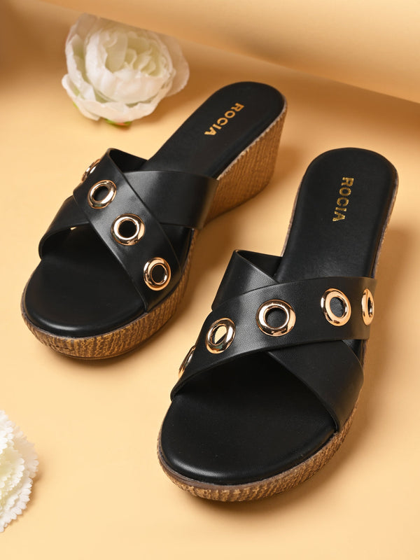 Rocia By Regal Black Women Casual Platforms