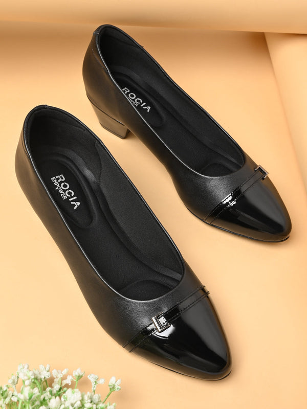 Rocia By Regal Black Women Stylish Pumps