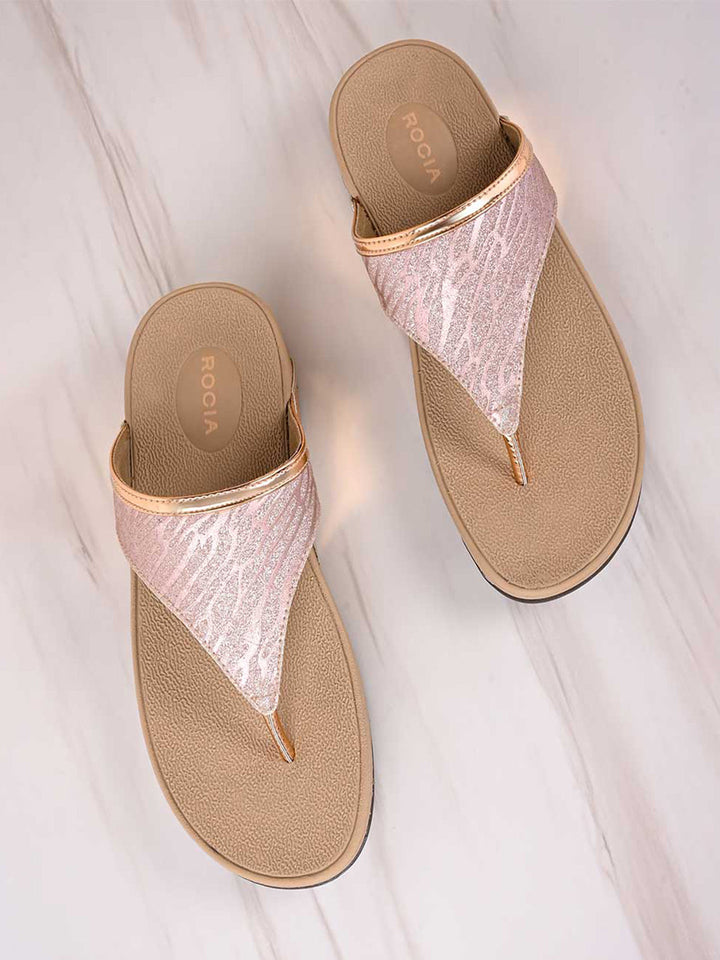 Rocia By Regal Rose Gold Women Casual Flats