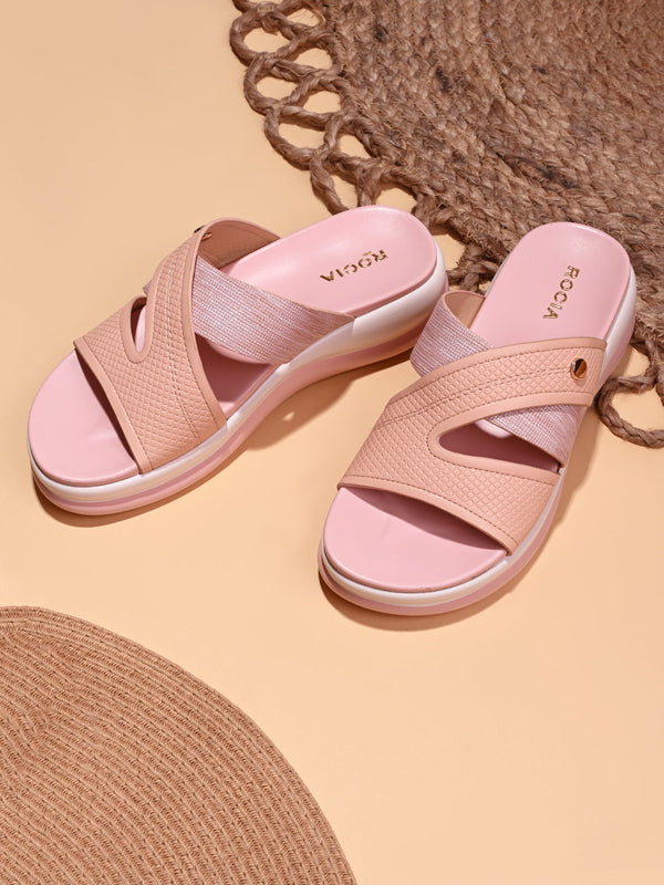 Rocia By Regal Peach Women Comfort Stylish Flats