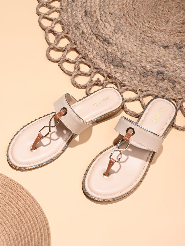 Rocia By Regal Beige Women Trendy Flats