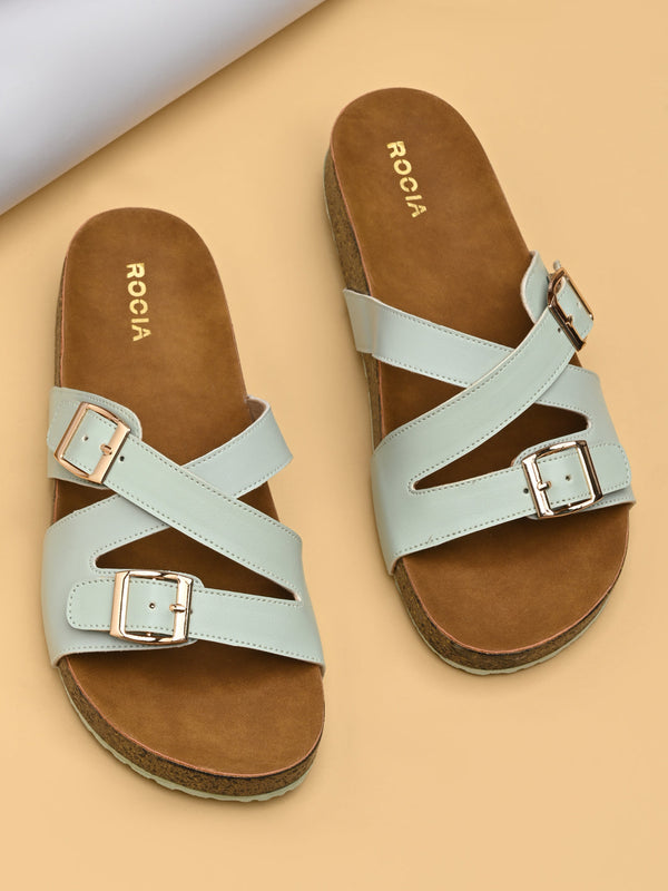 Rocia By Regal Aqua Women Strappy Trendy Flats