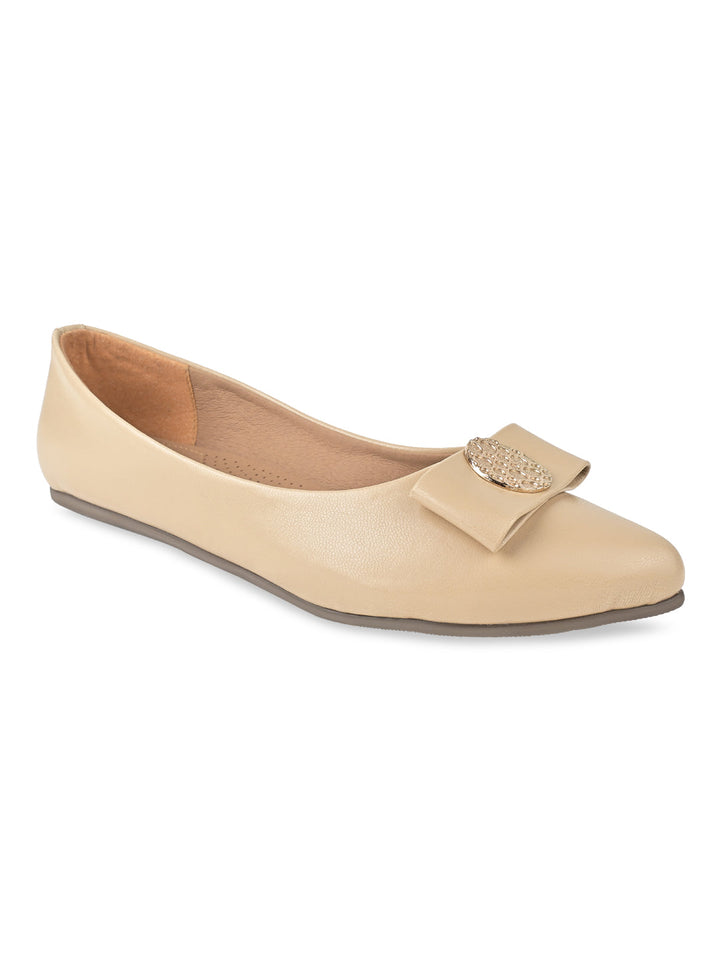 Rocia By Regal Beige Women Ballerinas