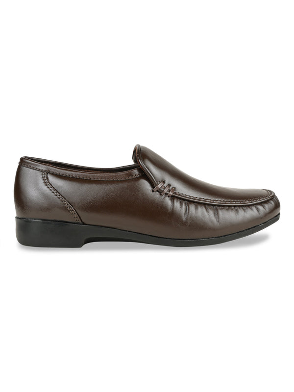 Regal Brown Men Formal Leather Slip Ons