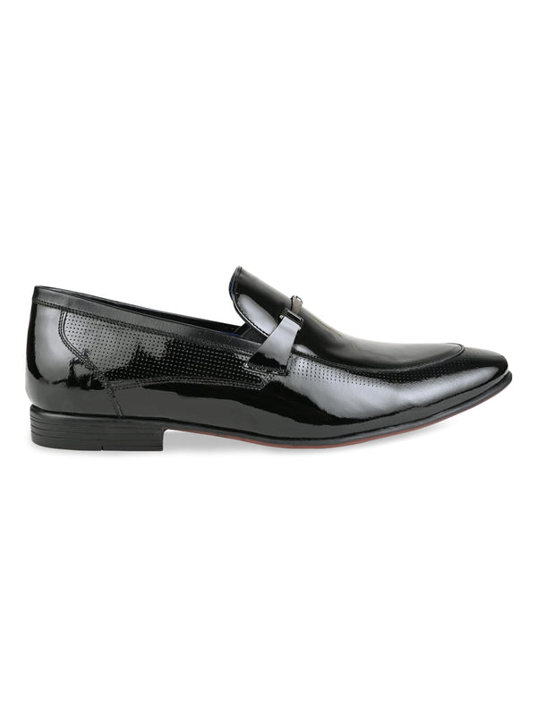 Regal Black Men Patent Leather Slip Ons