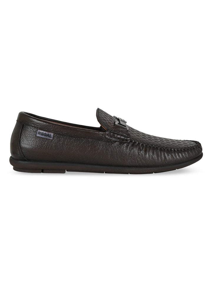 Regal Brown Men Casual Buckled Loafers