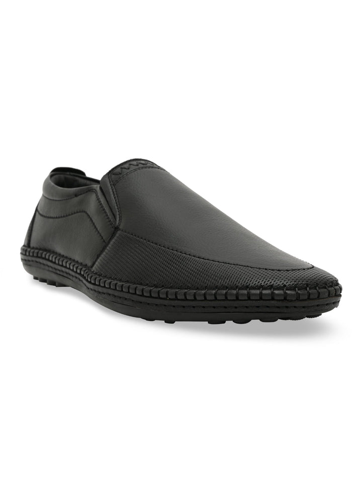 Regal Black Men Casual Slip Ons