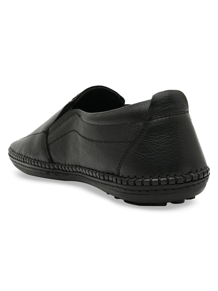 Regal Black Men Casual Slip Ons