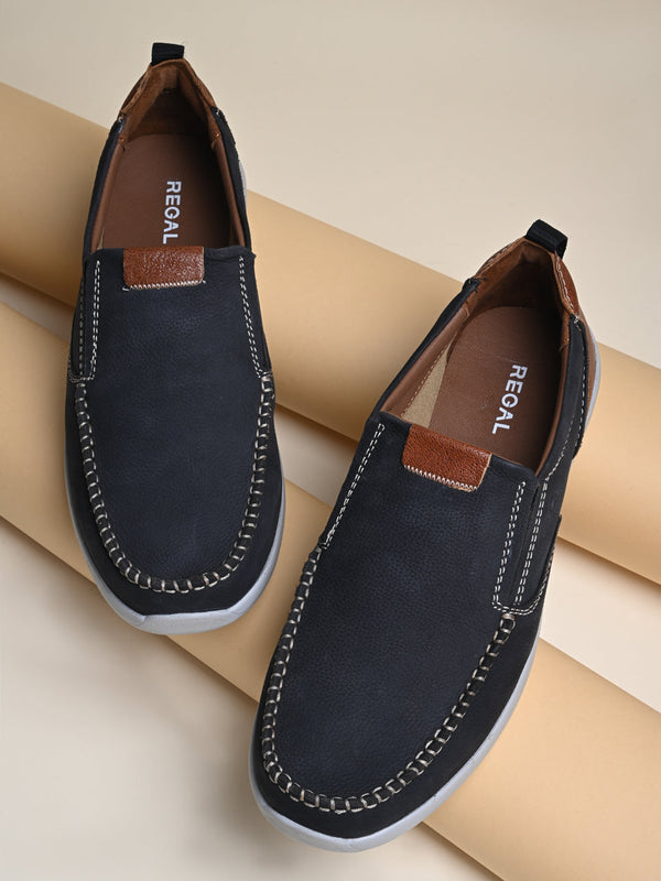 Regal Blue Men Casual Slip Ons