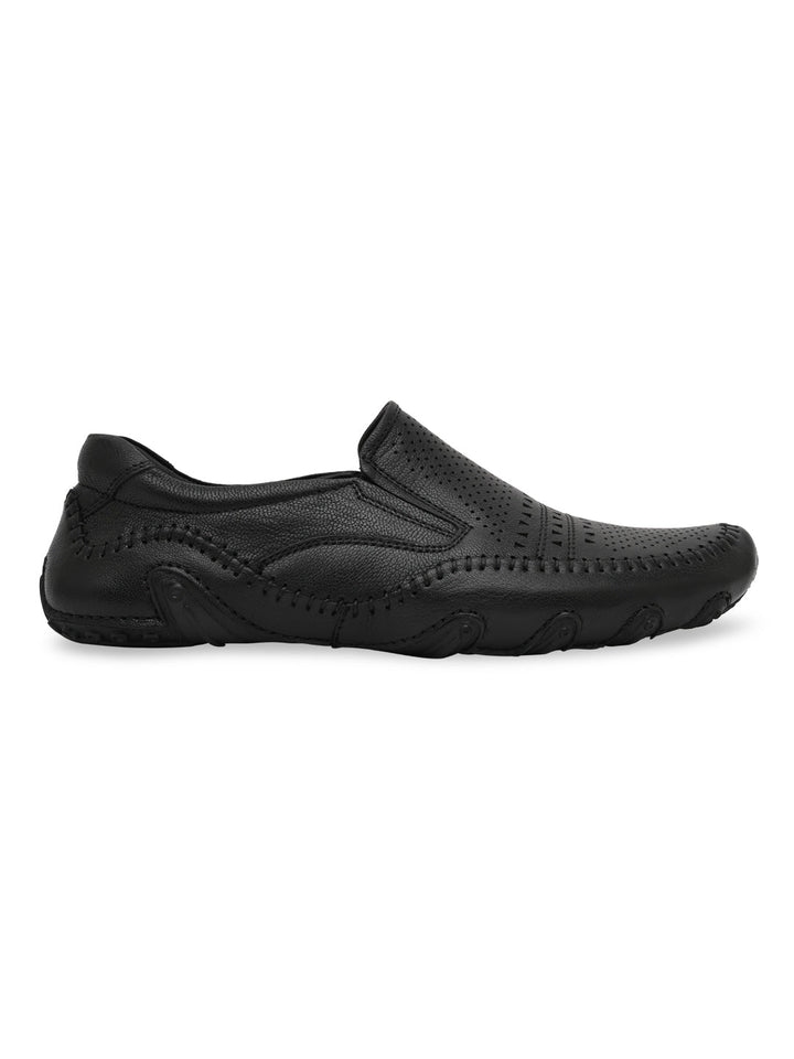 Regal Black Mens Casual Leather Shoes