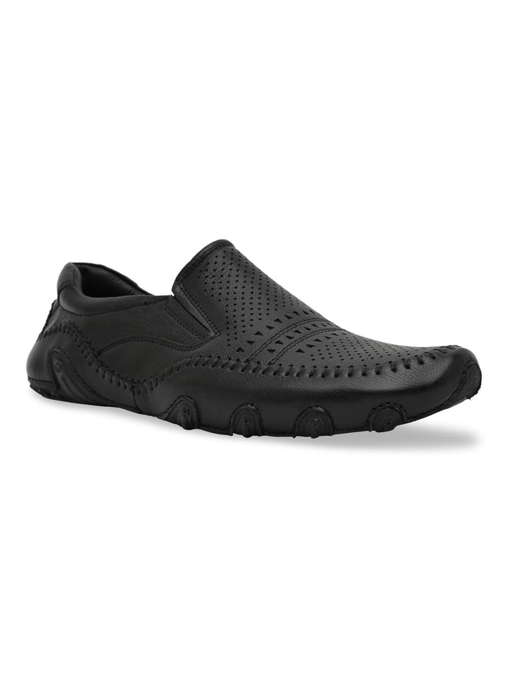 Regal Black Mens Casual Leather Shoes