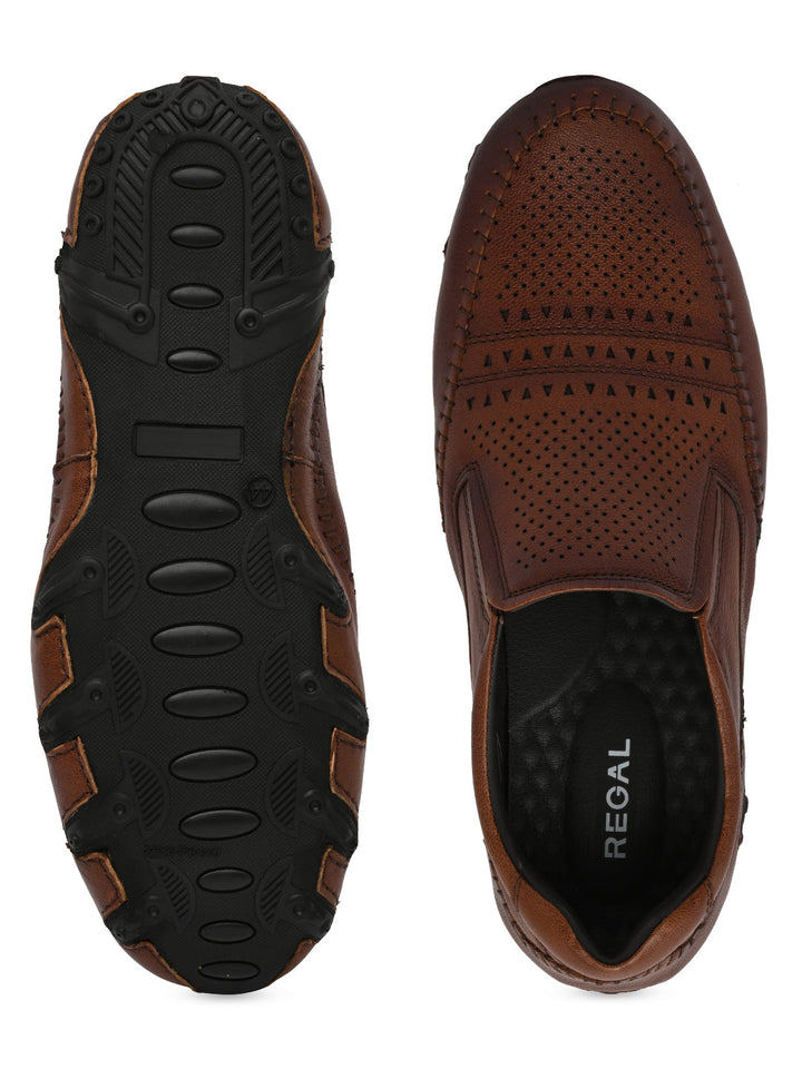 Regal Tan Mens Casual Leather Shoes