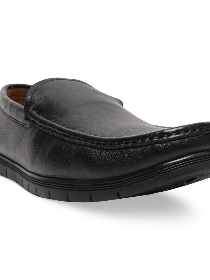 Regal Black Men Casual Driving Loafers