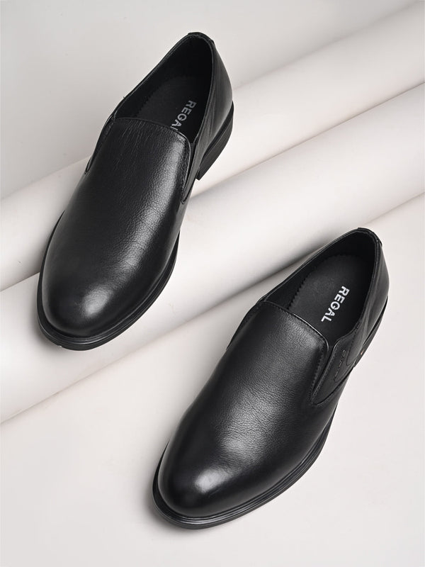 Regal Black Men Classic Slip Ons