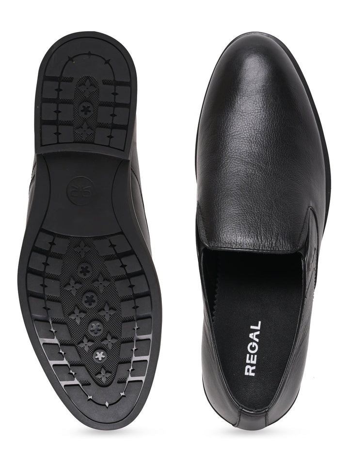 Regal Black Men Classic Slip Ons