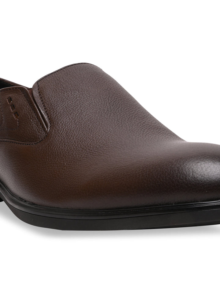 Regal Brown Men Classic Slip Ons