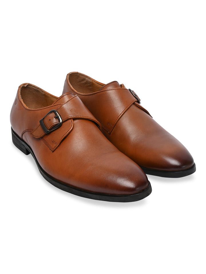 Regal Tan Men Leather Single Monks