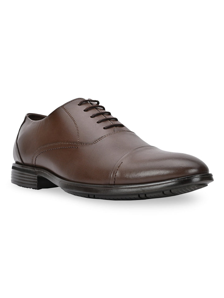 Regal Brown Men Oxford Leather Lace Ups