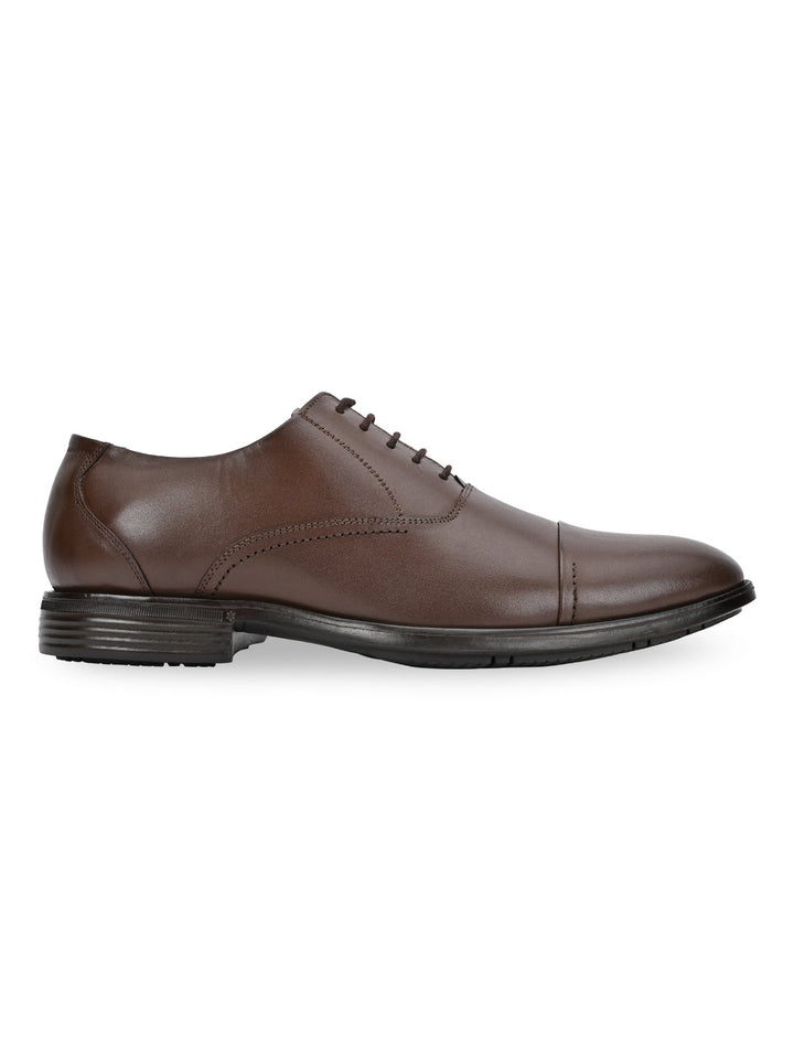 Regal Brown Men Oxford Leather Lace Ups