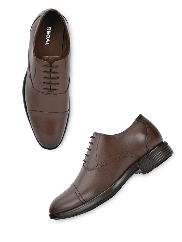 Regal Brown Men Oxford Leather Lace Ups