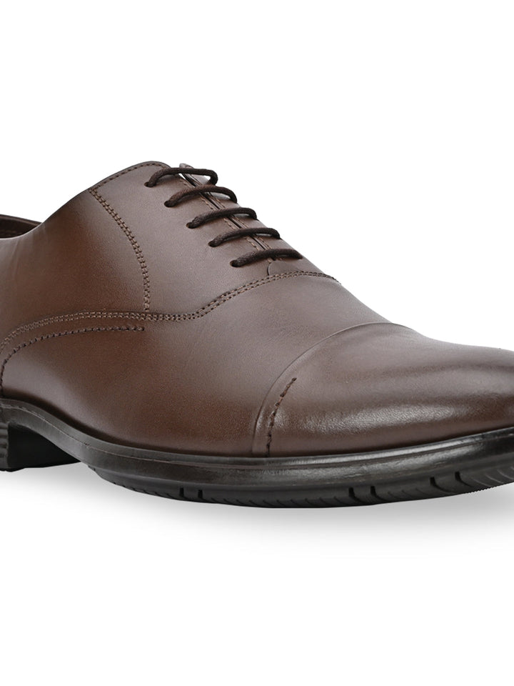 Regal Brown Men Oxford Leather Lace Ups