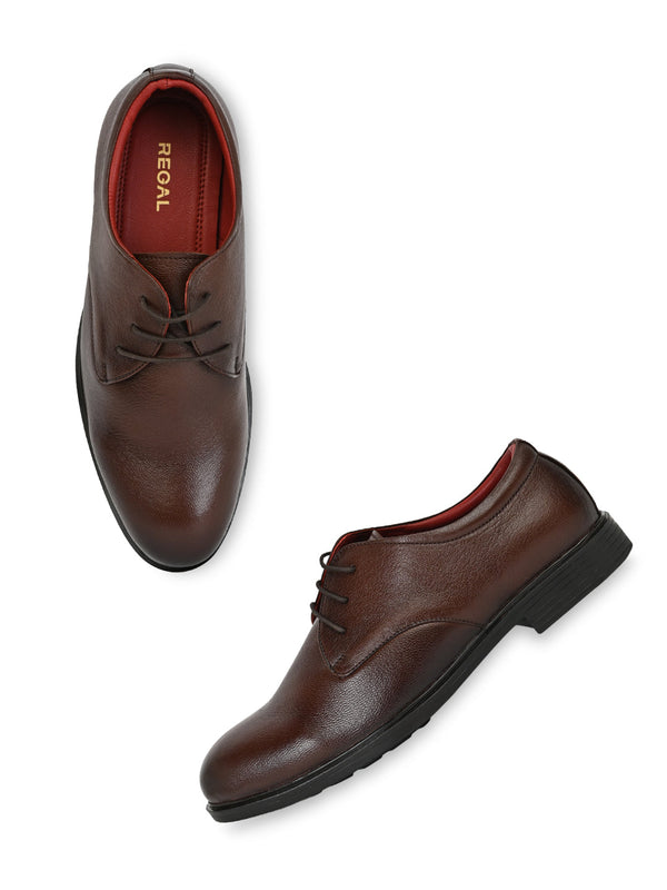 Regal Brown Men Leather Formal Lace Ups