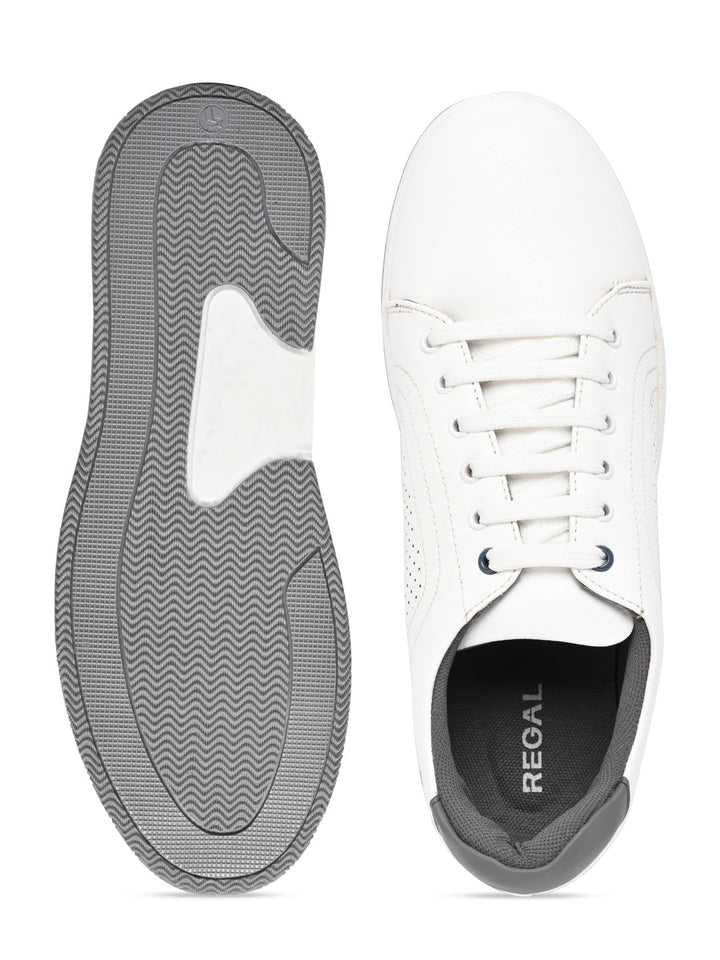 Regal White Men Casual Sneakers