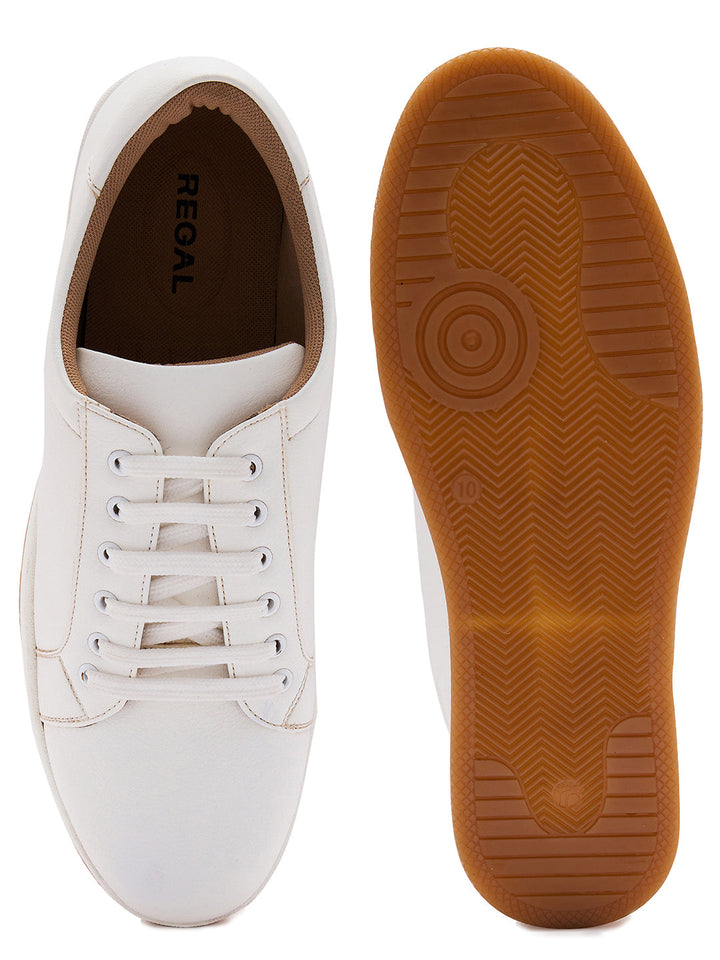 Regal White Men Casual Sneakers