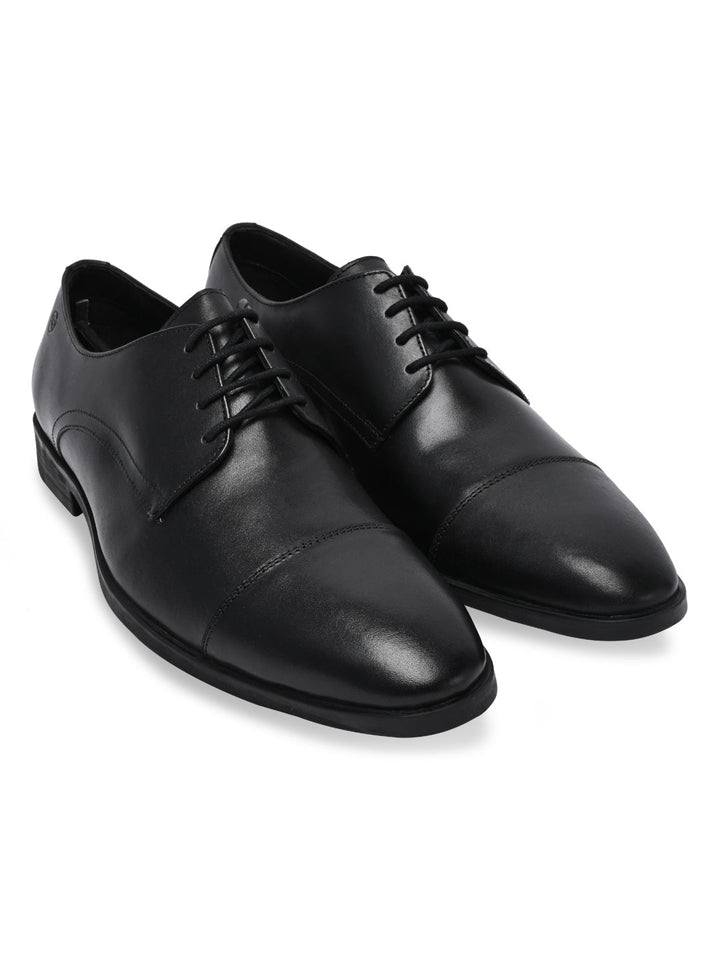 Regal Black Men Leather Formal Oxfords