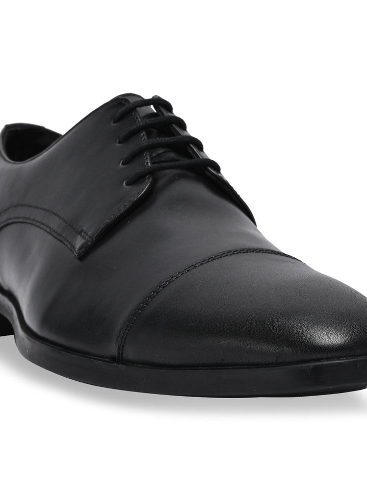 Regal Black Men Leather Formal Oxfords