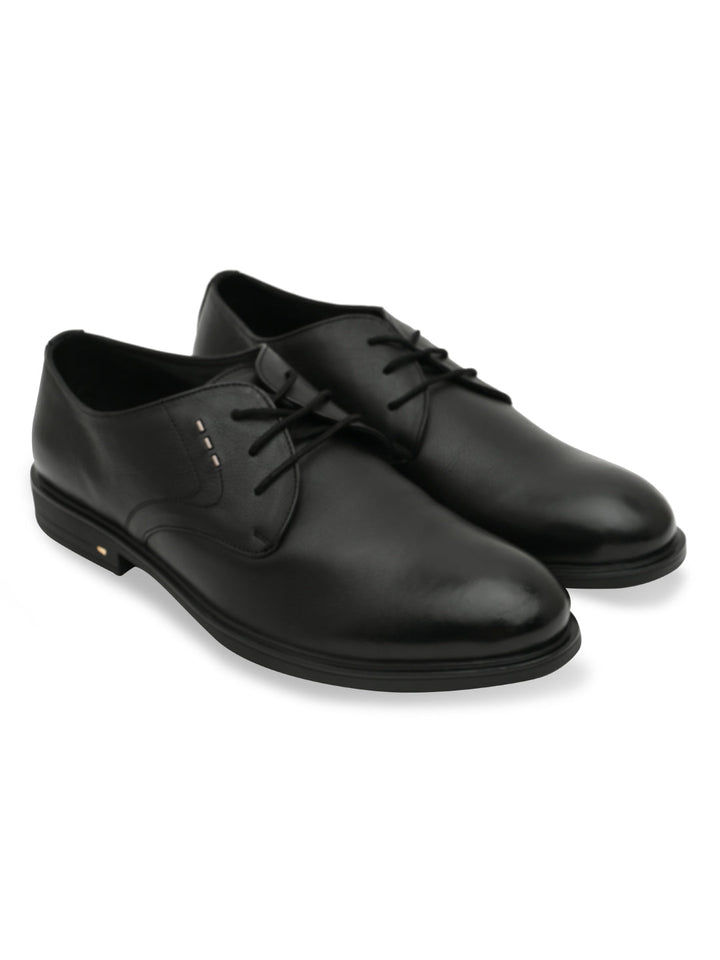 Regal Black Men Classic Office Lace Ups