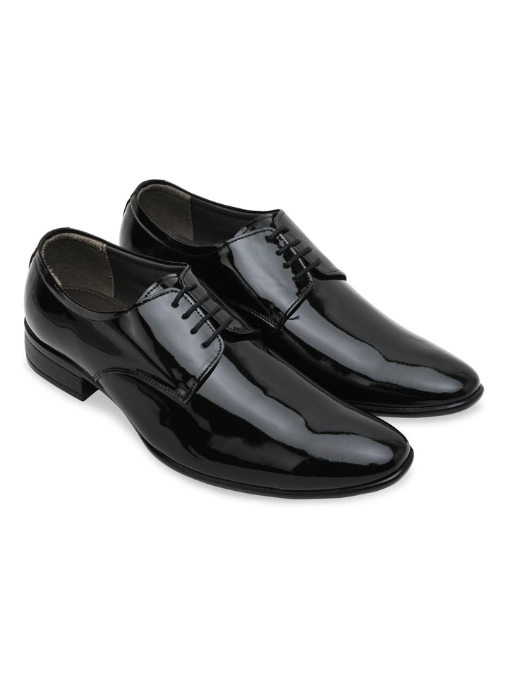 Regal Black Mens Patent Leather Formal Lace Ups
