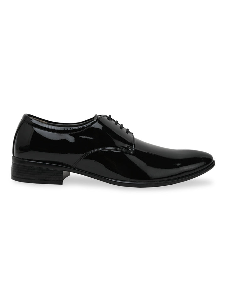 Regal Black Mens Patent Leather Formal Lace Ups