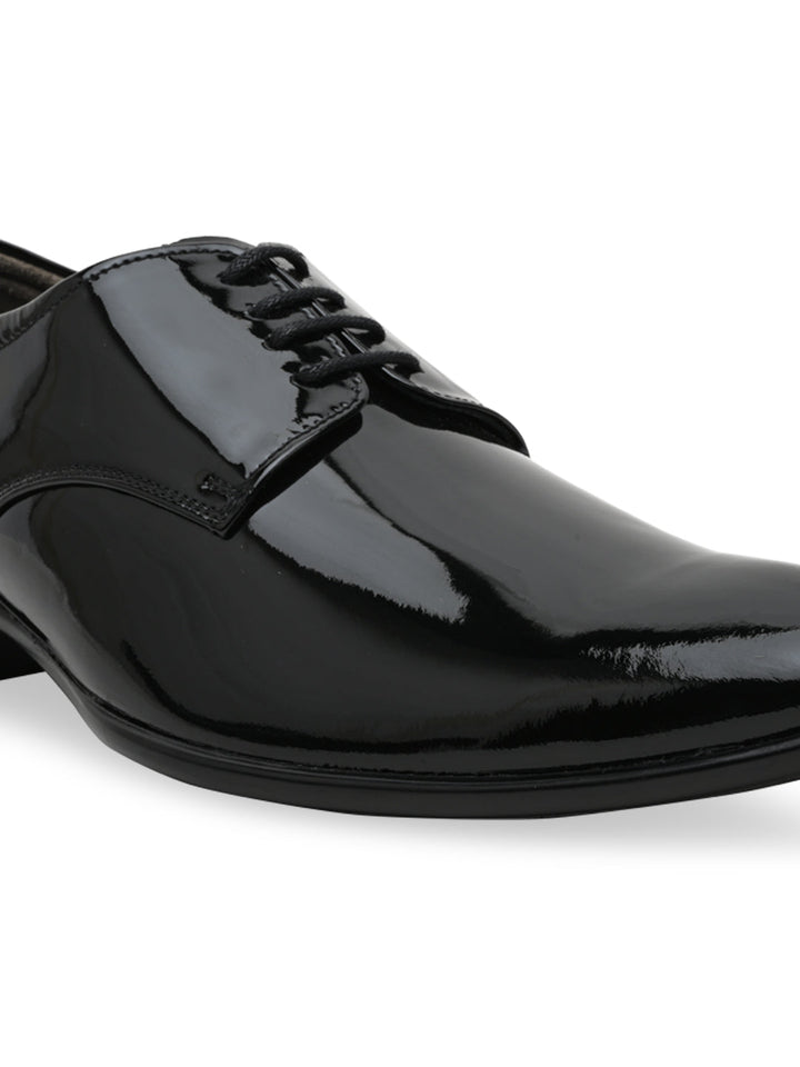 Regal Black Mens Patent Leather Formal Lace Ups
