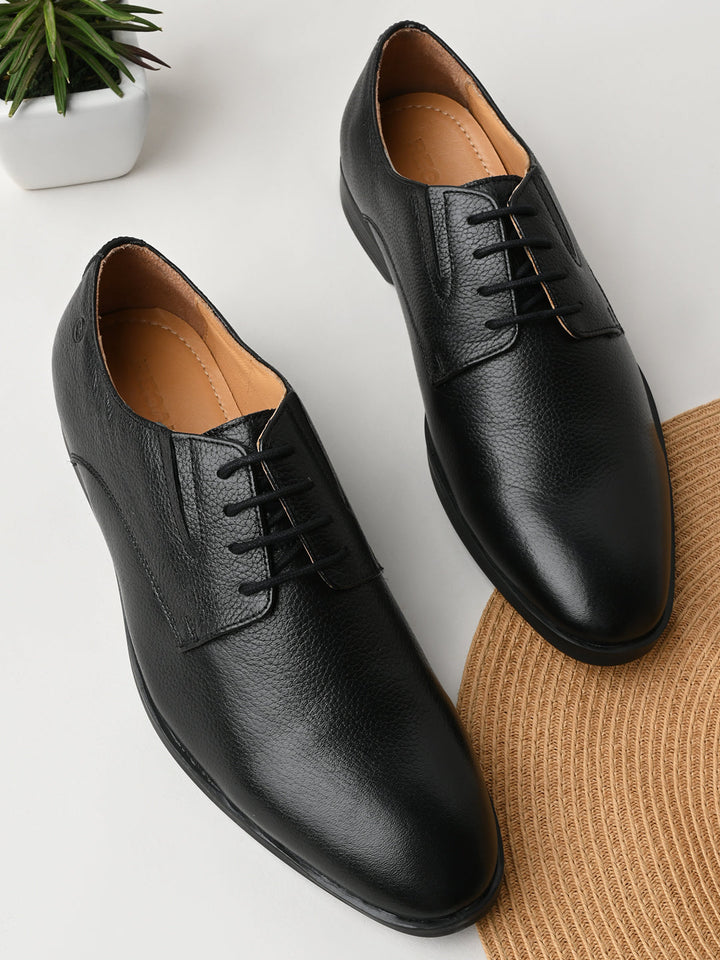 Regal Black Men Classic Leather Formal Lace Ups