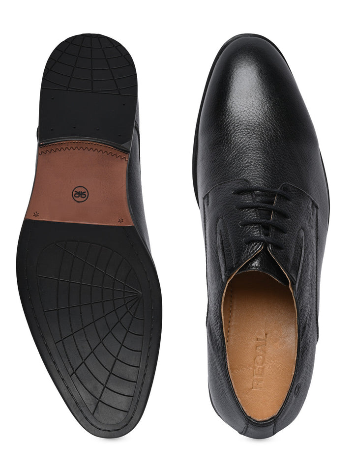 Regal Black Men Classic Leather Formal Lace Ups