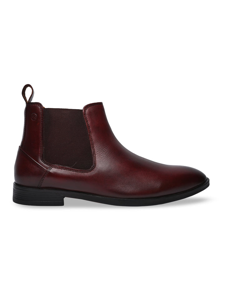 Regal Bordo Men Chelsea Leather Boots