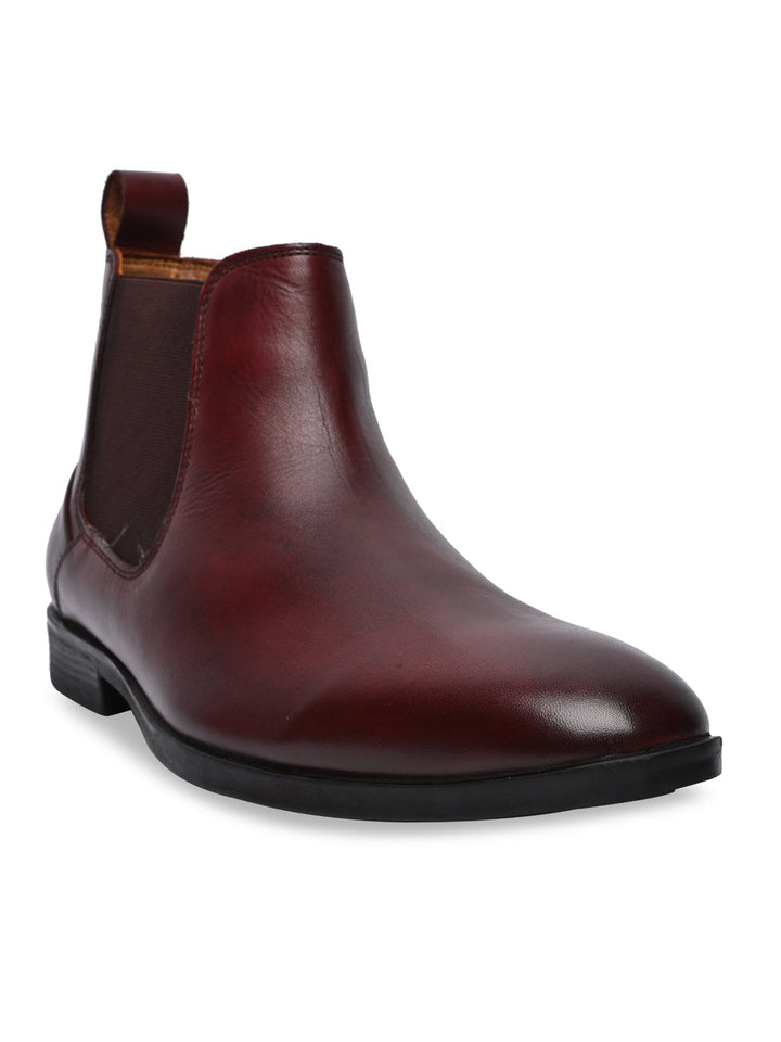 Regal Bordo Men Chelsea Leather Boots