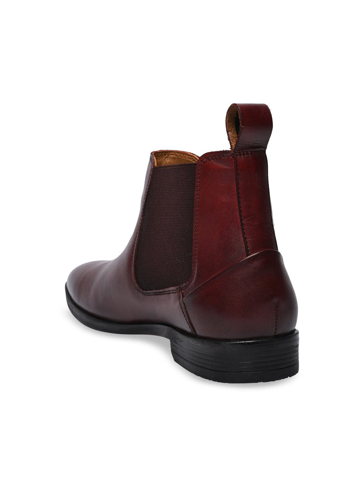 Regal Bordo Men Chelsea Leather Boots
