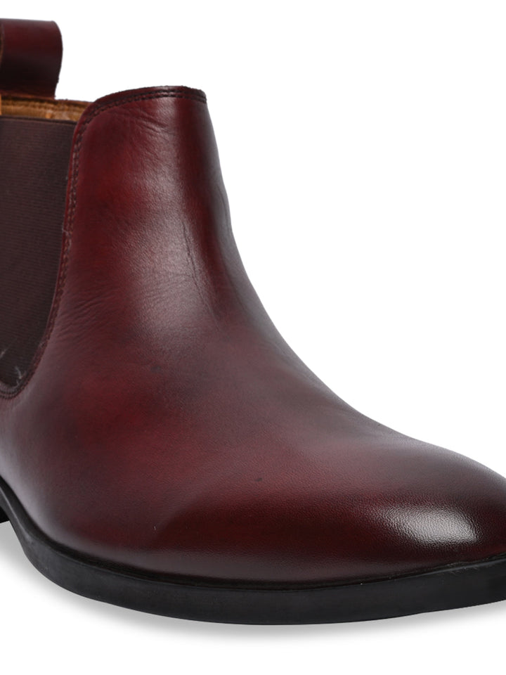 Regal Bordo Men Chelsea Leather Boots