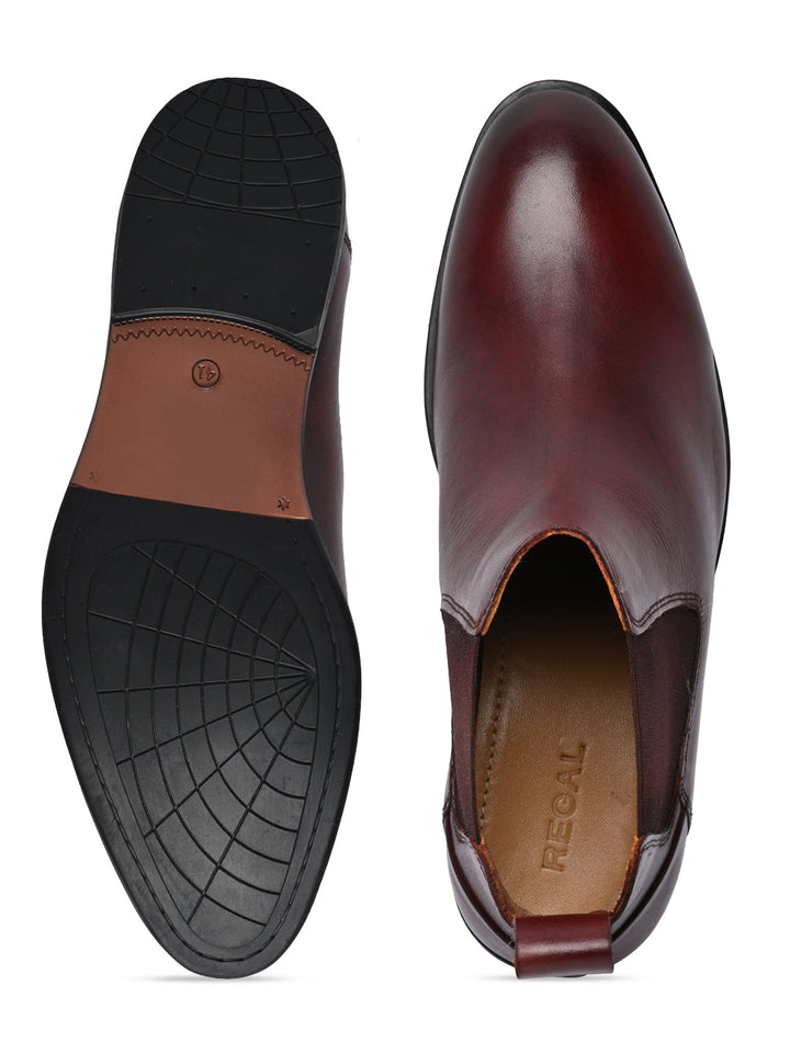Regal Bordo Men Chelsea Leather Boots