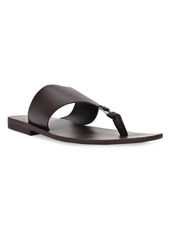 Regal Brown Men Casual Leather Sandals