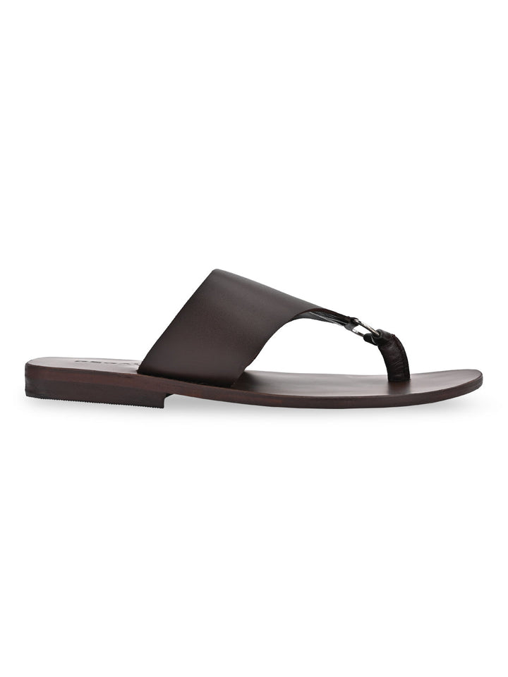 Regal Brown Men Casual Leather Sandals