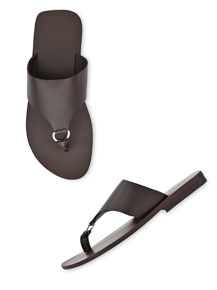 Regal Brown Men Casual Leather Sandals