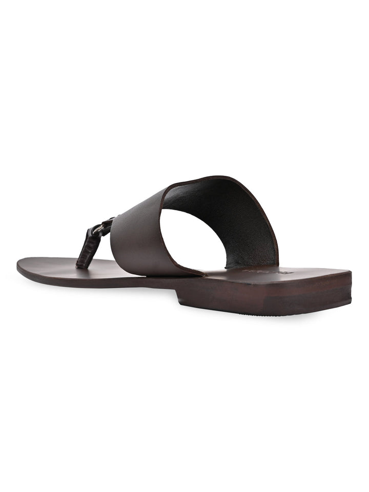 Regal Brown Men Casual Leather Sandals