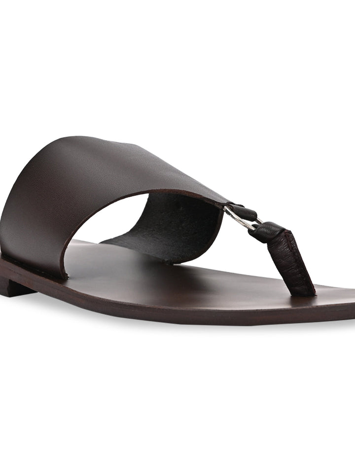 Regal Brown Men Casual Leather Sandals